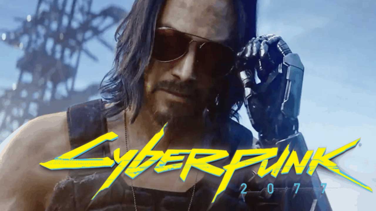 Cyberpunk 2077 game em foco